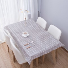 Home Tablecloth Minimalist Style Four Color Checkered Tablecloth Oil Resistant And Washable PVC Coffee Table Tablecloth