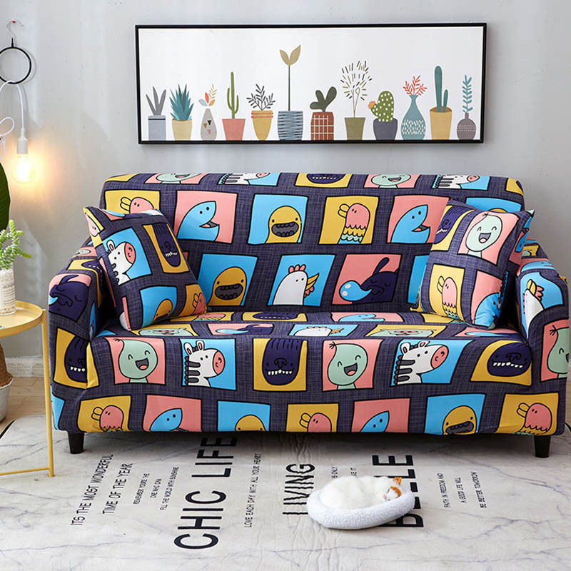 Simple Modern Sofa Cover Cover, Full Coverage, Ela...