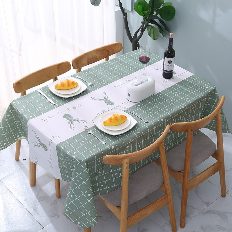 Table Cloth Ins Wind Wash Free Oil Proof Table Clo...