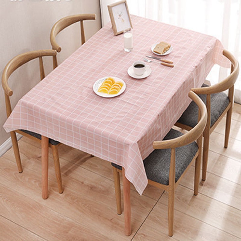 Net Red Grid Nordic Grid Oil Proof Tablecloth Wate...