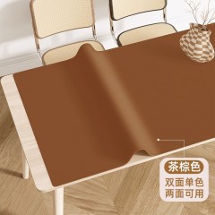 Leather Tablecloth, Nordic Style, Waterproof, Oil Proof, And Wash Free, Solid Color, Environmentally Friendly Table Mat, Dining Table Cloth, Coffee Table, TV Cabinet, Rectangular Shape