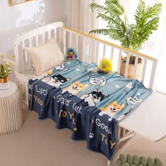 Children's Blankets, Coral Velvet Nap Blankets, Winter Thickened Blankets, Cartoon Baby Kindergarten Covers, Blankets