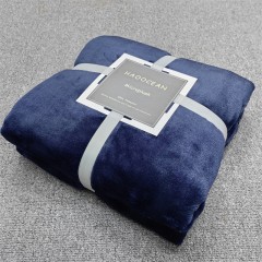 Blanket, Flannel Blanket, Winter Single Person Blanket, Embroidered Logo, Office Lunch Break, Air Conditioning, Coral Velvet Nap Blanket