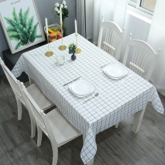 Solid Color Checkered Tablecloths, Table Mats, PVC Table Mats, Modern And Simple Waterproof, Oil Resistant, And Washable Tablecloths, Tablecloths for Tables