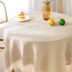 INS Wind Table Cloth Knitted Fabric Art Dining Table Cloth Lace Tea Table Cover Cloth High Grade Circular Table Cloth Rectangle