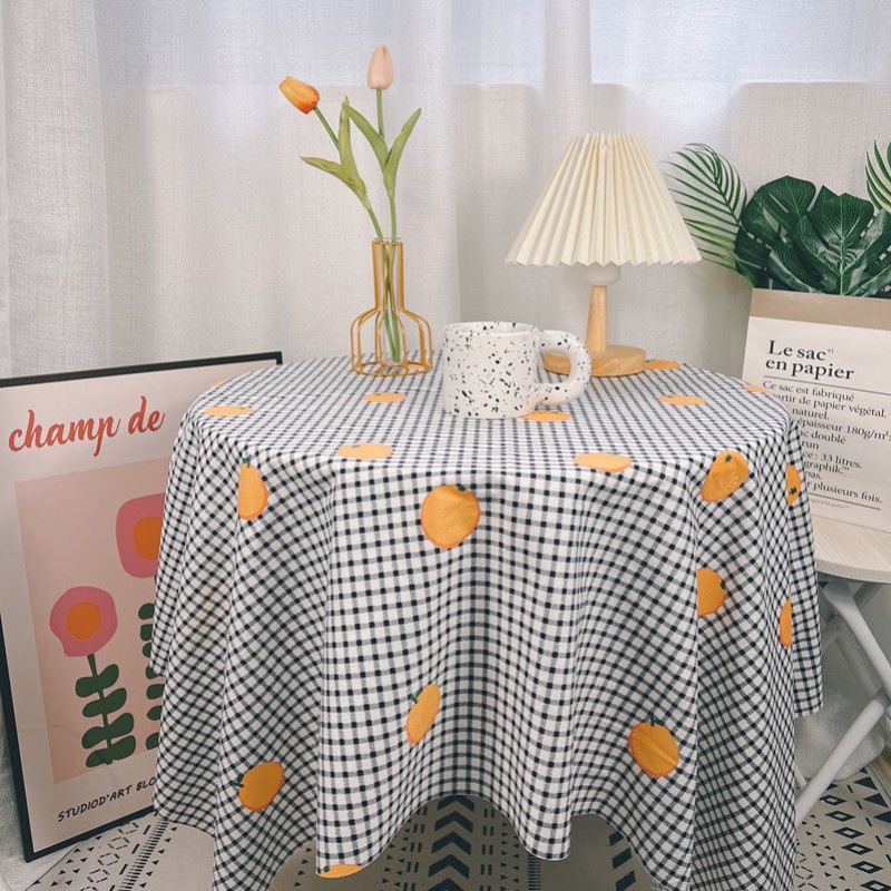Picnic Cloth Ins, Cream Yellow Floral Tablecloth, ...