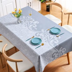 Benzhi Nordic Simple PVC Table Cloth Waterproof And Oil Resistant Embroidered Table Cloth INS Wind Tea Table Cloth Yarn Fabric Art Cross Border