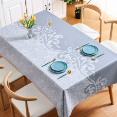 Nordic Simple PVC Table Cloth Waterproof And Oil Resistant Embroidered Table Cloth INS Wind Tea Table Cloth Yarn Fabric Art